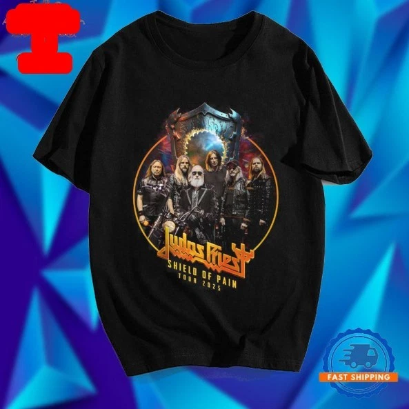Judas Priest Shield Of Pain Tour 2025 T Shirts Best Hot Hot Shirt