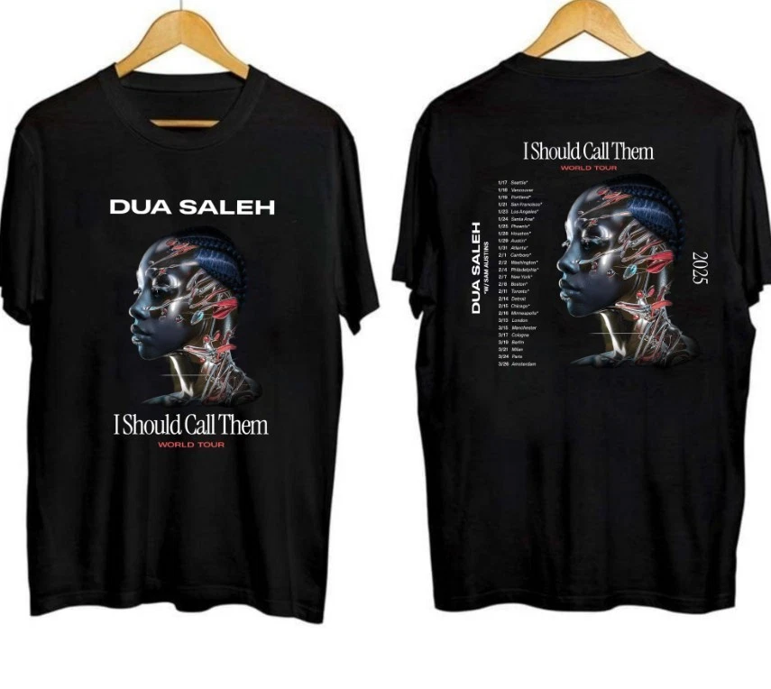 New New Hot Dua Saleh Tour 2025 Shirt Great Design Cool Hot Shirt