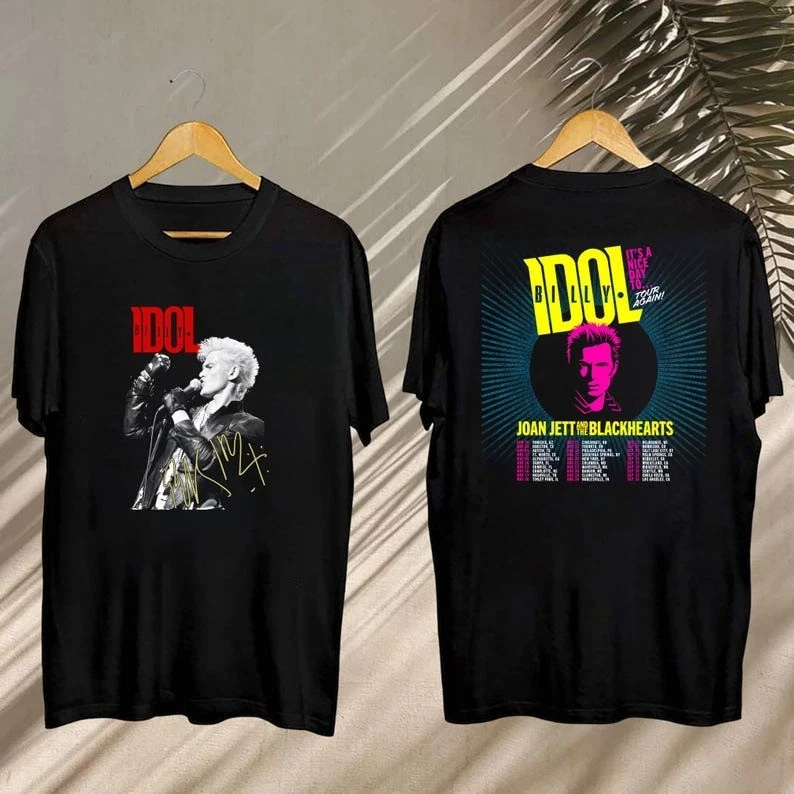 Billy Idol 2025 Concert, Billy Idol Its Nice Day To Tour Again 2025 Shirt, Billy