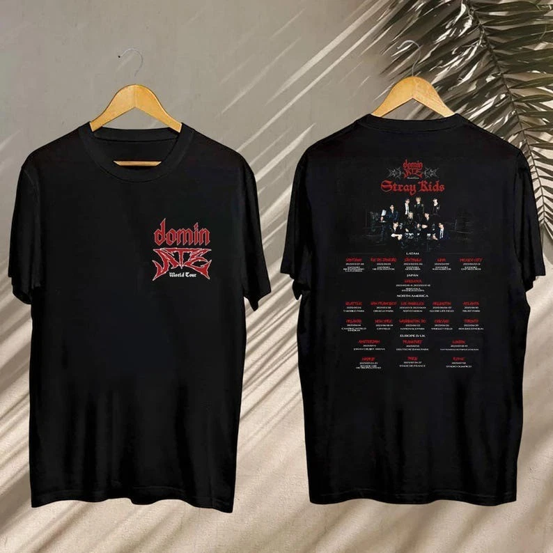 Stray Kids 2025 Concert Shirt, 2025 Stray Kids Dominate World Tour, Stray Kids