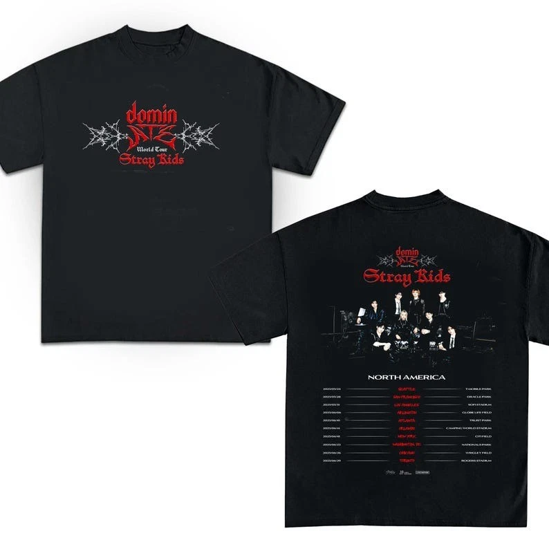 Stray Kids World Tour 2025 Tshirt, Stray Kids Europe Shirt, Dominate Skz Tshirt