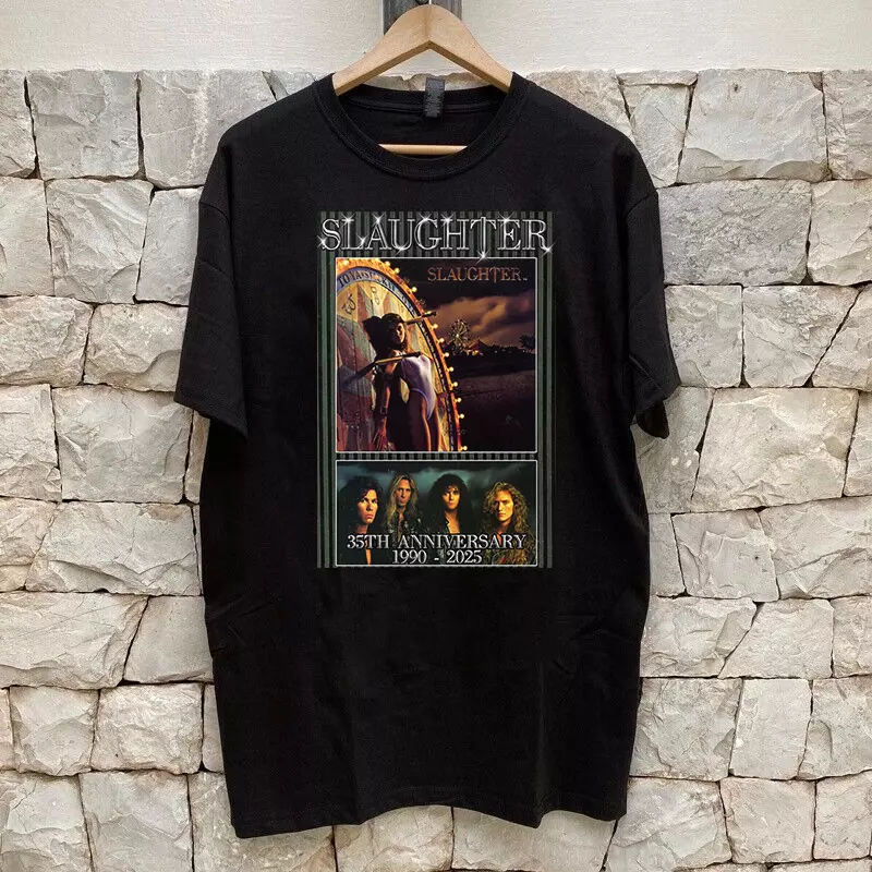 Happy 35Th Anniversary 2025 Slaughter Band T Shirt Full Size S-5Xl