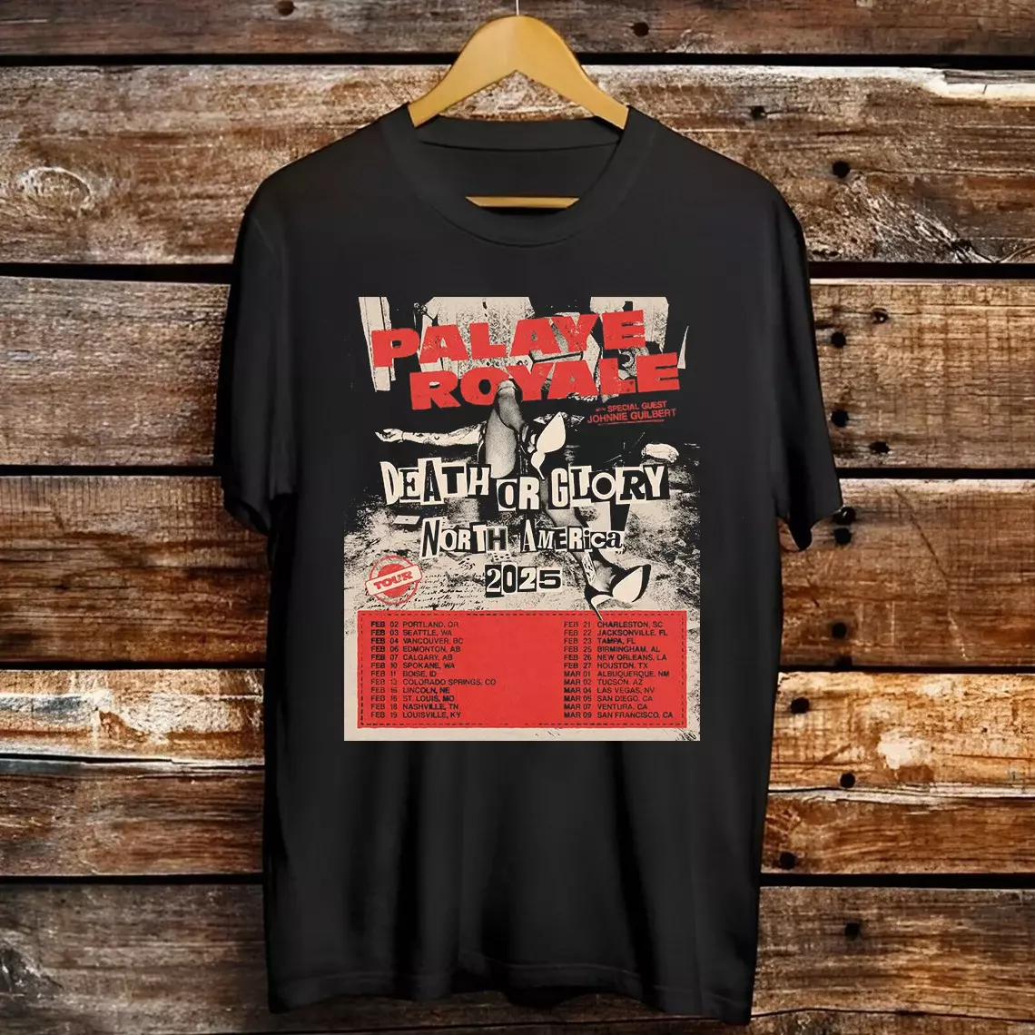 Palaye Royale Death Or Glory Tour 2025 T Shirt Full Size S-5Xl