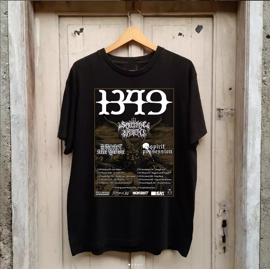 1349 Band North American Tour 2025 T Shirt Full Size S-5Xl