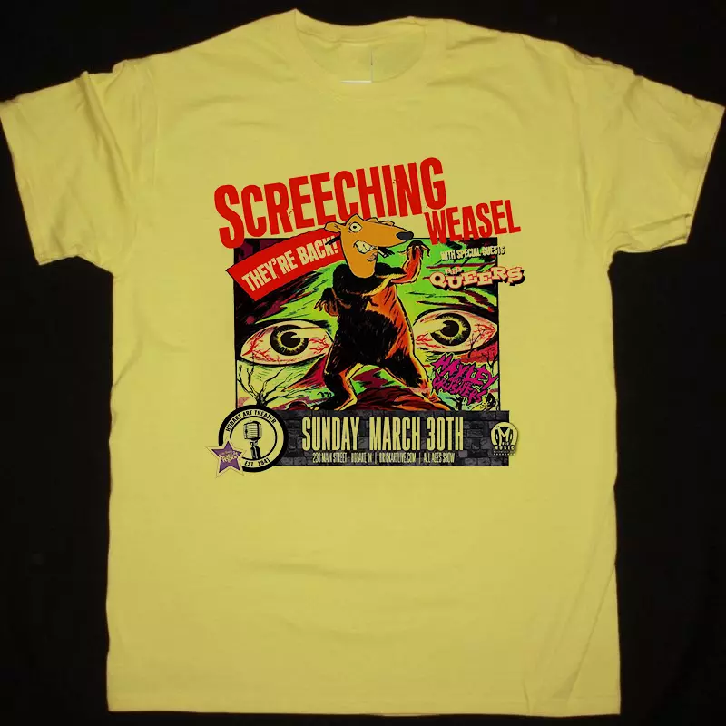 Screeching Weasel We Are Back Tour 2025 T Shirt Full Size S-5Xl