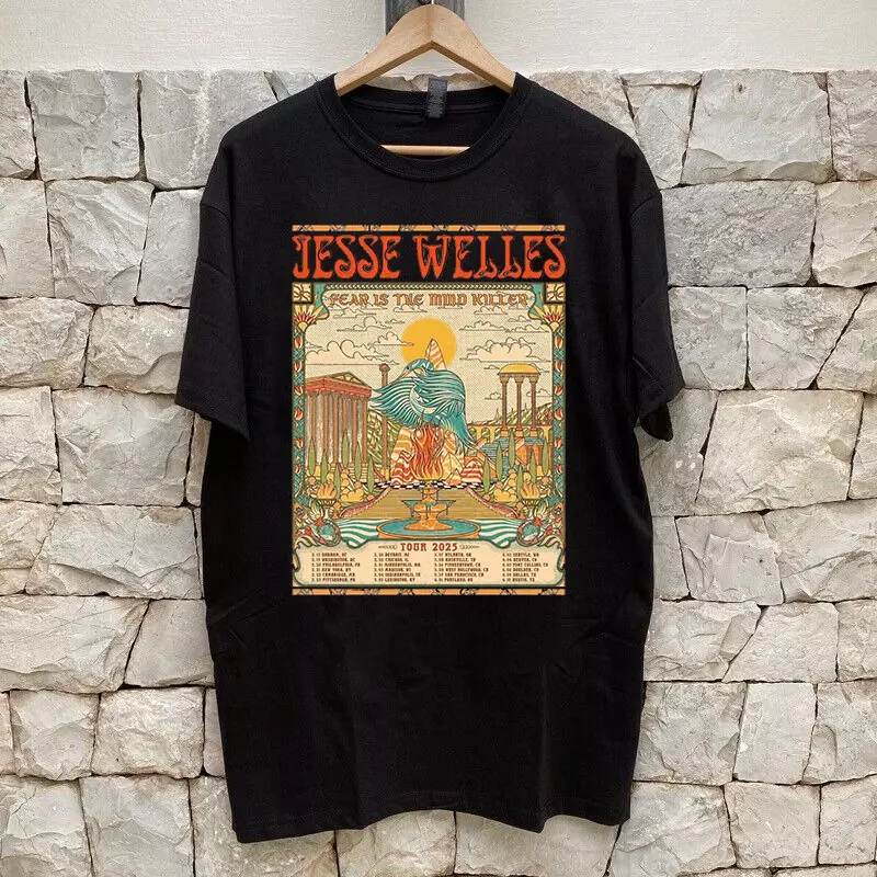 Jesse Welles Fear Is The Mind Tour 2025 Black T Shirt Size S-5Xl