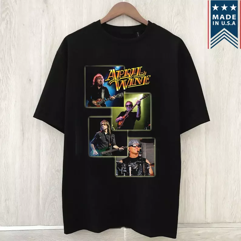 April Wine Band Members On Tour 2025 T Shirt Full Size S-5Xl