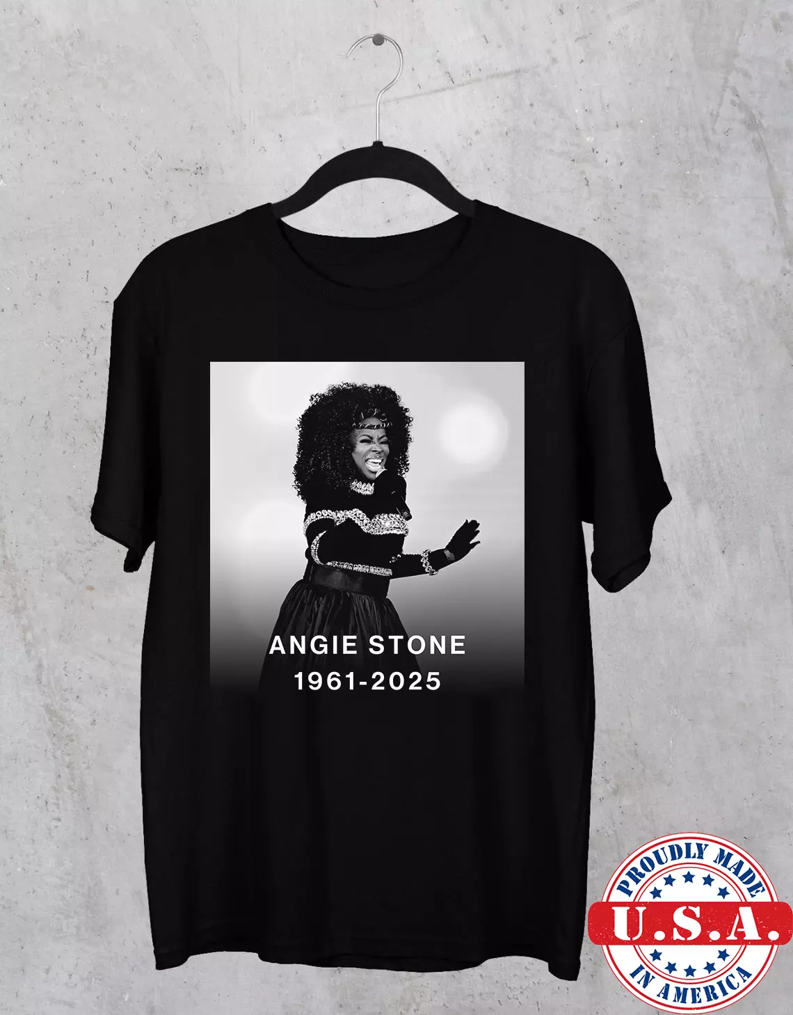 Remembering Angie Stone 1961-2025 T Shirt Full Size S-5Xl