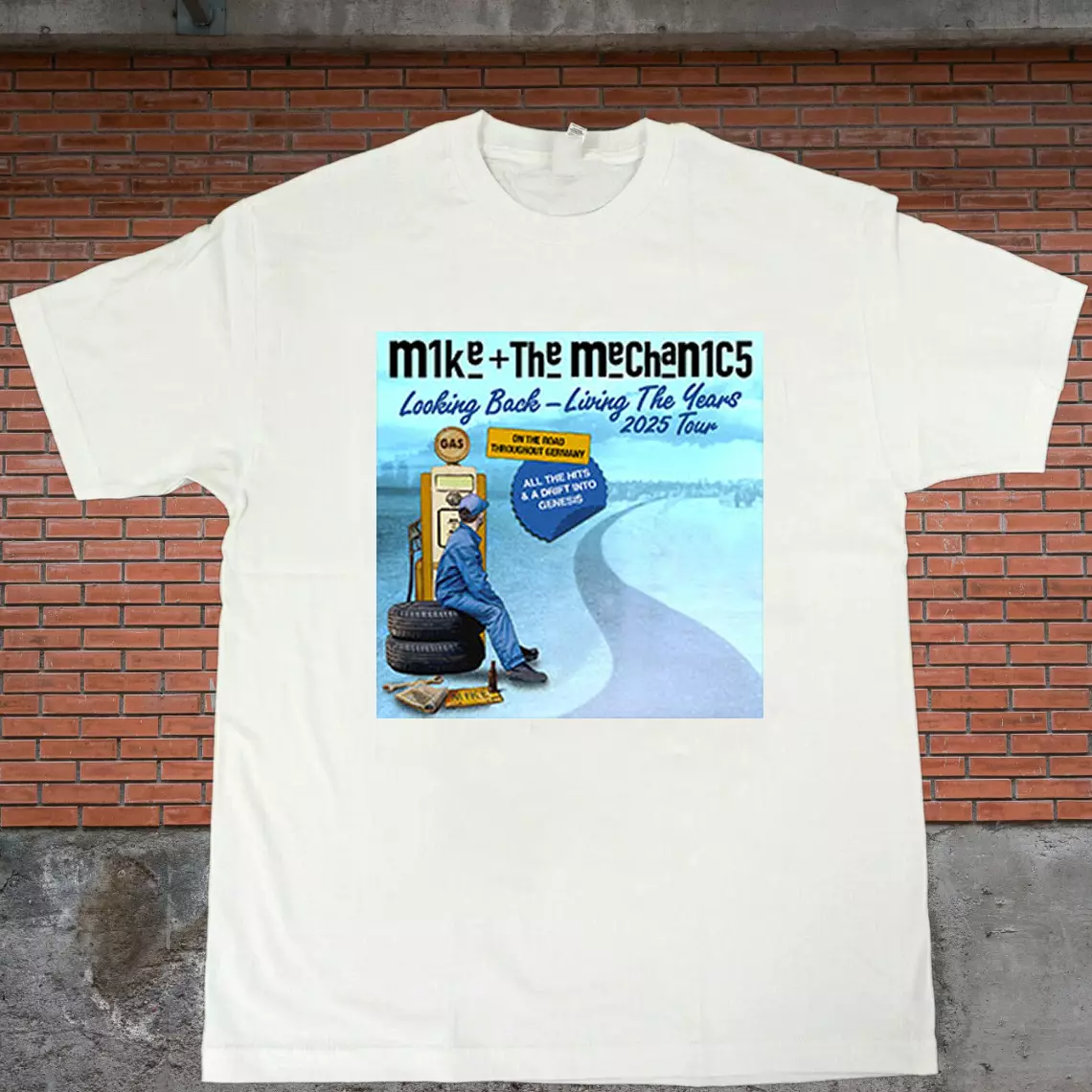 Mike The Mechanics Living The Years Tour 2025 T Shirt Size S-5Xl