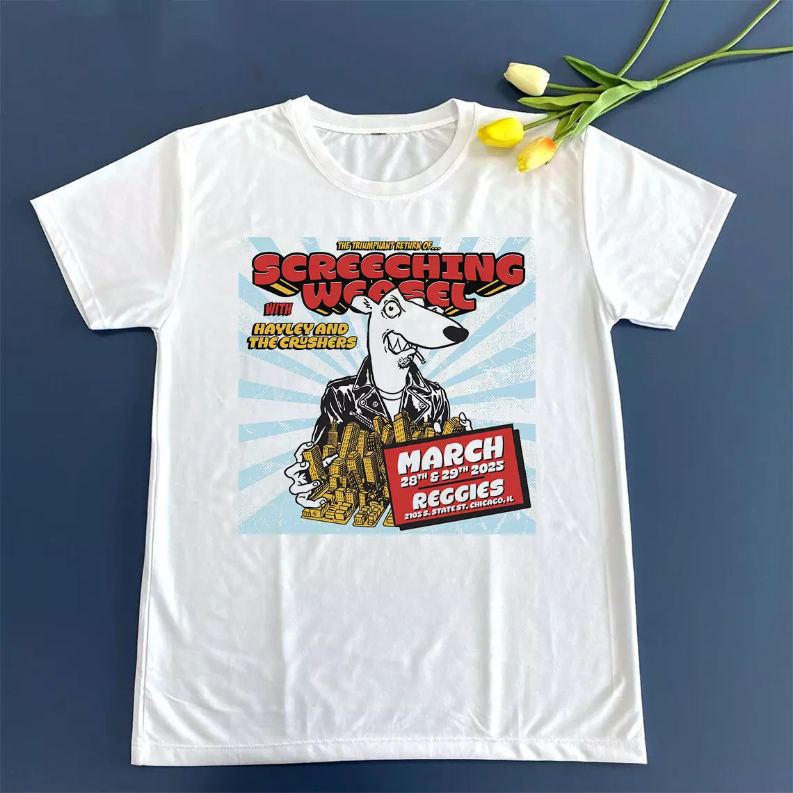The Triumphant Return Of Screeching Weasel Tour 2025 T Shirt Full Size S-5Xl
