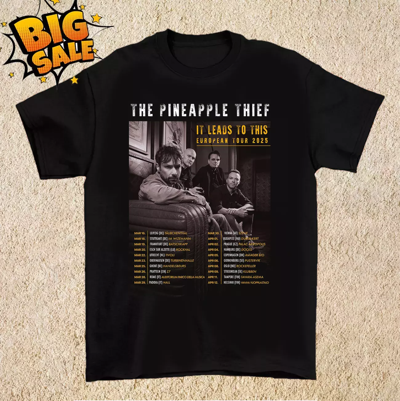 The Pineapple Thief It Leads To This 2025 Tour T Shirt Full Size S-5Xl
