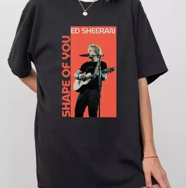 Ed Sheeran 2025 Concert Shape Of You T Shirt Size S-5Xl