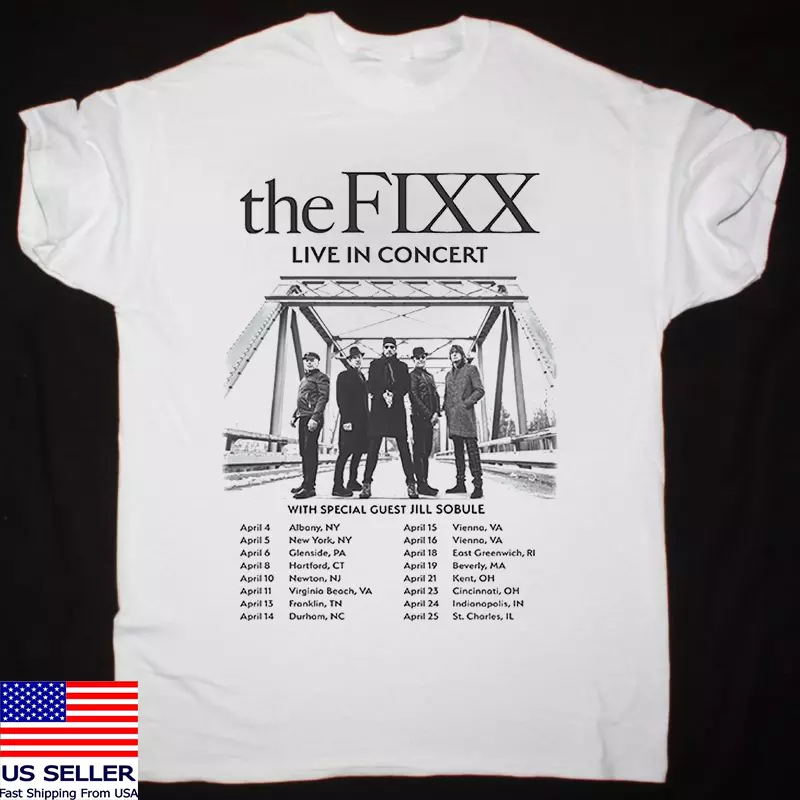 The Fixx Band Live In Concert 2025 America T Shirt Full Size S-5Xl