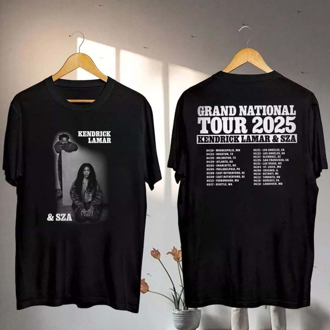 Kendrick Lamar 2025 Grand National Tour T-Shirt  Kendrick Lamar   Sza Concert 20