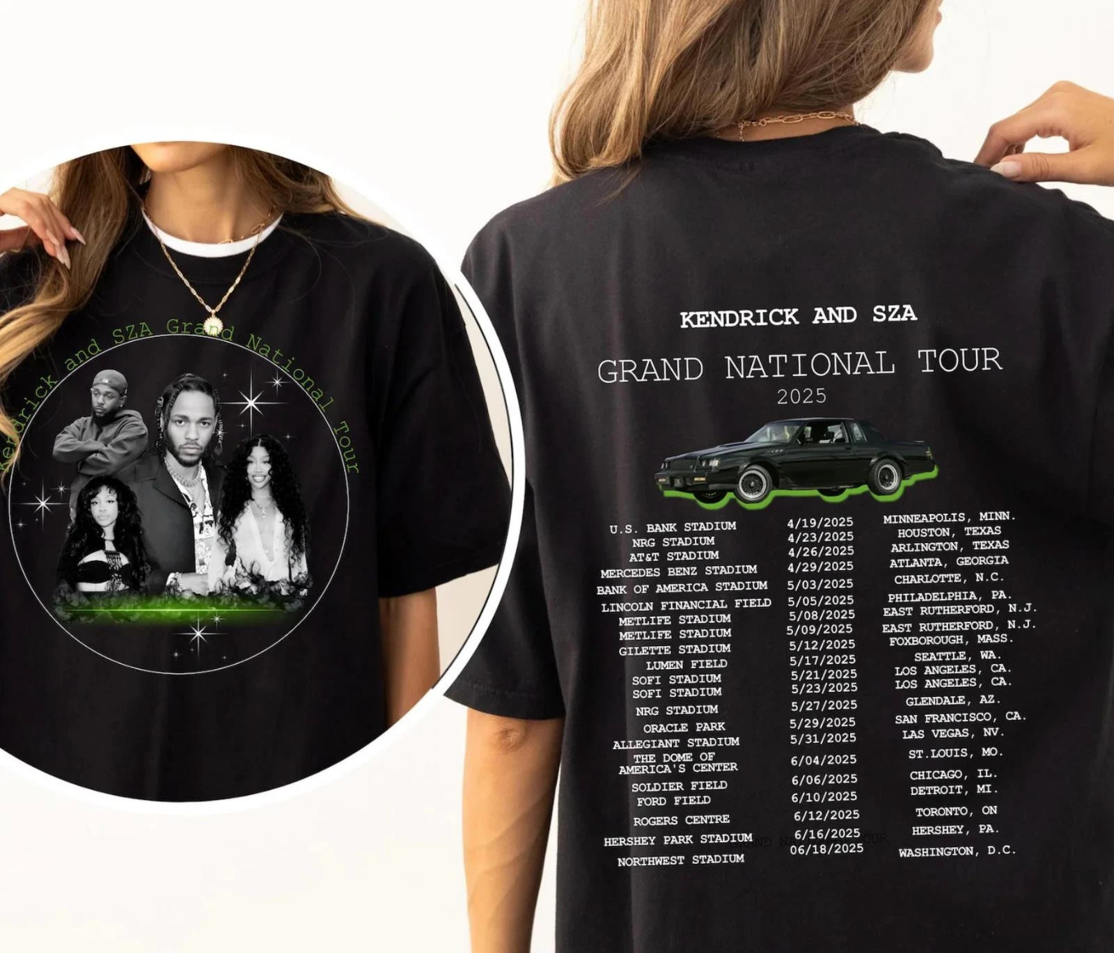 Kendrick   Sza Grand National Tour 2025 Unisex T-Shirt  Perfect Gift For All Hip