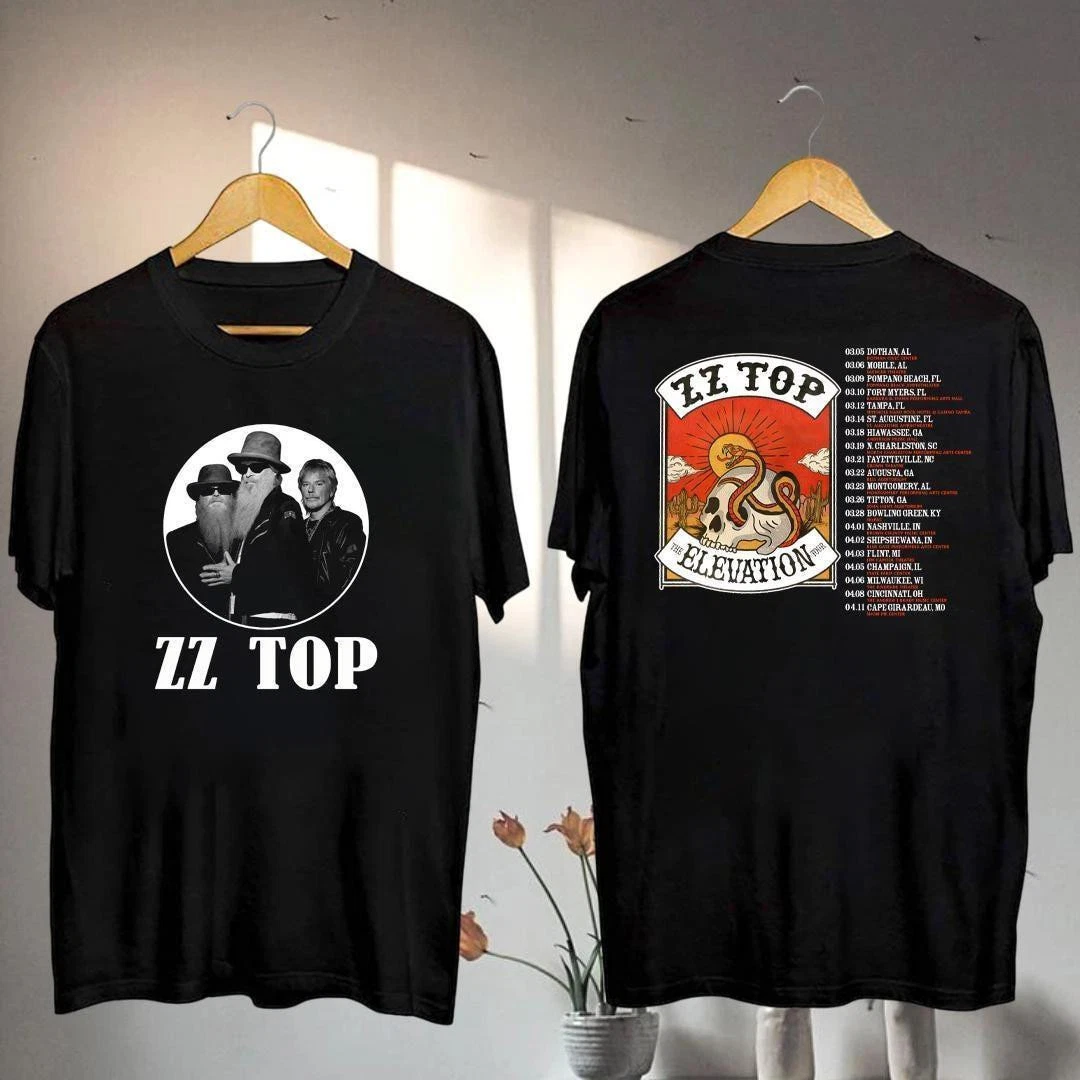 Zz Top The Elevation Tour 2025 Shirt  Zz Top Band 2025 Concert  Zz Top Fan Gift
