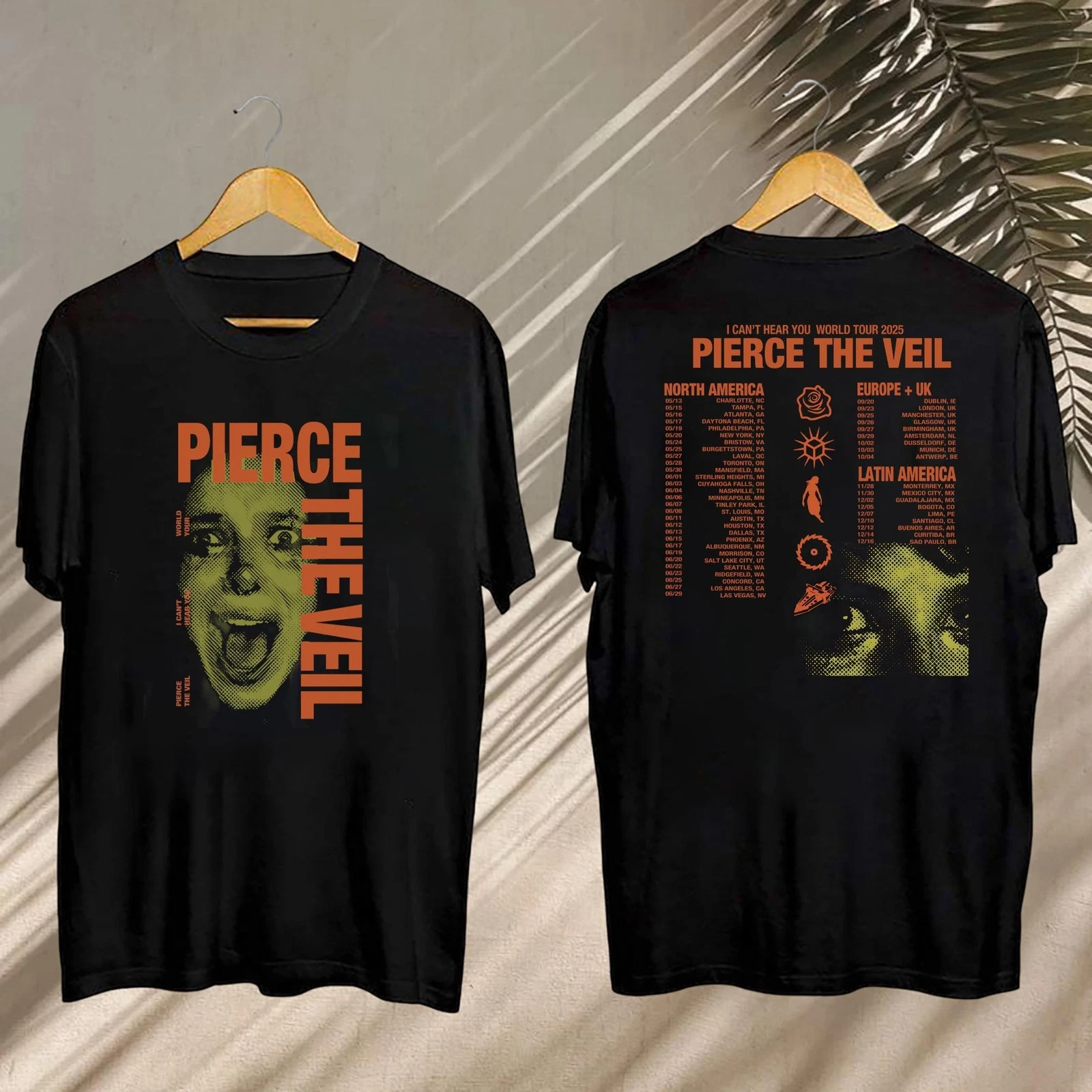 Pierce The Veil I Can  39 T Hear You Tour 2025 Shirt  Pierce The Veil Concert 20
