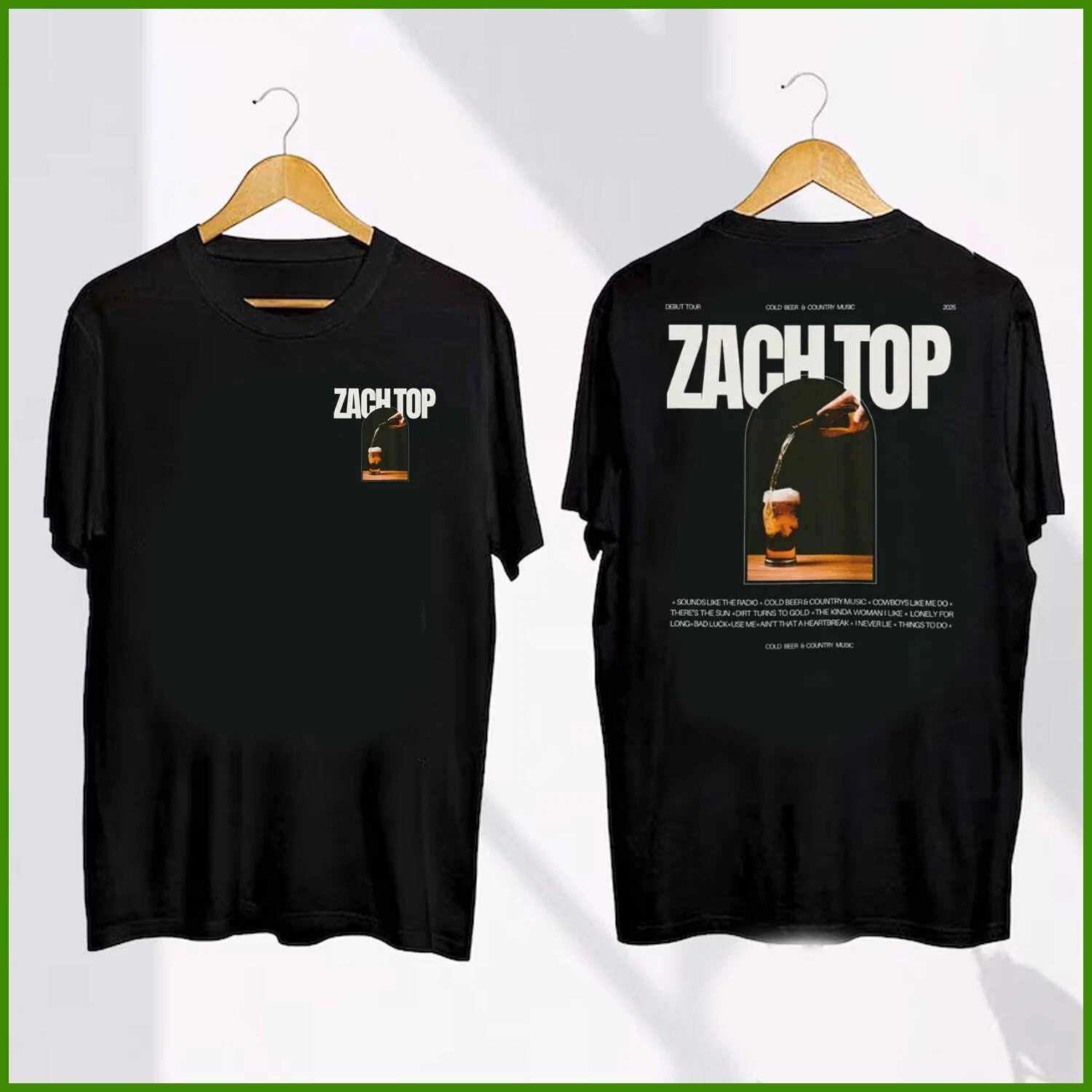Zach Top Vintage Country Music Tour 2025 T-Shirt