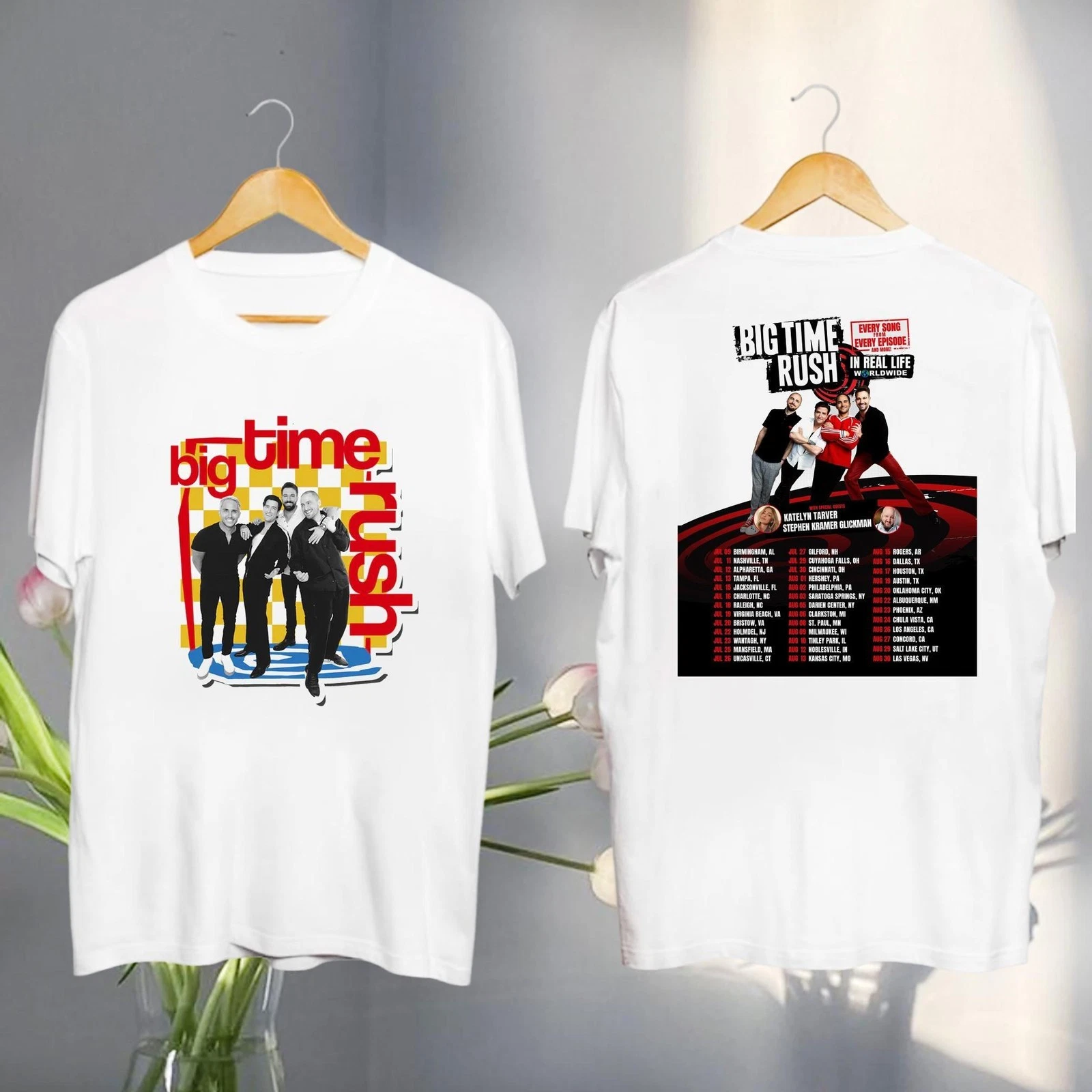 Big Time Rush Graphic Shirt  2025 Big Time Rush In Real Life Worldwide Tour Shir