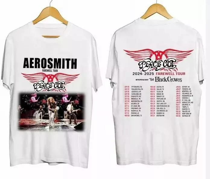 Aerosmith 2024-2025 North American Farewell Tour Shirt  Aerosmith Band Fan Shirt