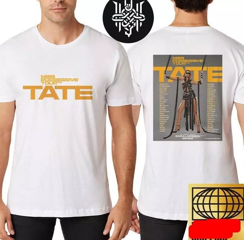 Tate Mcraes 2025 Miss Possessive Tour Dates Art Cover Two Sides Unisex T-Shirt