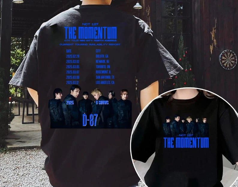 Nct 127 The Momentum Tour 2025 T-Shirt  Nct 127 Walk Shirt  On The 127 Beat Shir