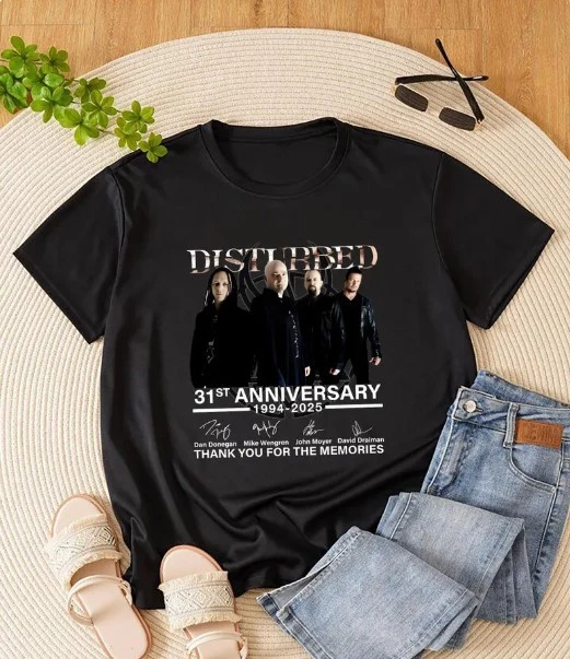 Vintage Disturbed 31 Years Anniversary Shirt, The Sickness 2025 Tour Shirt,