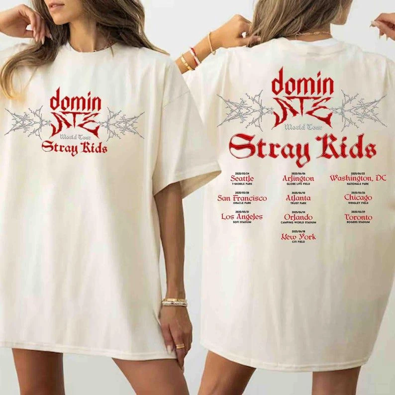 Stray Kids Dominate World Tour 2025 Shirt  Stray Kids Shirt  Stray Kids Ate