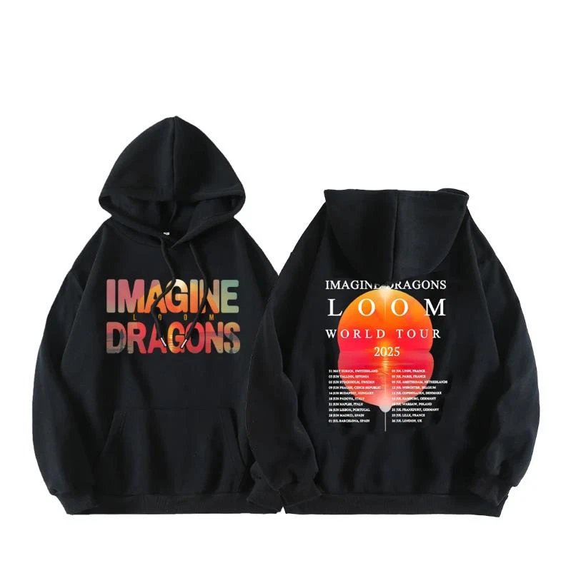 2 Sided Hoodie  Imagine Dragons Loom Tour 2025 Hoodie 