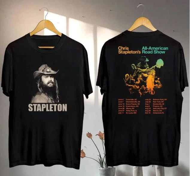 2025 Chris Stapleton All-American Road Tour Shirt Chris Stapleton Fan Gifts