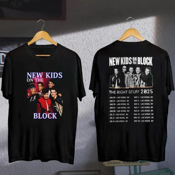 Nkotb Band 2025 Concert, New Kids On The Block The Right Stuff Tshirt