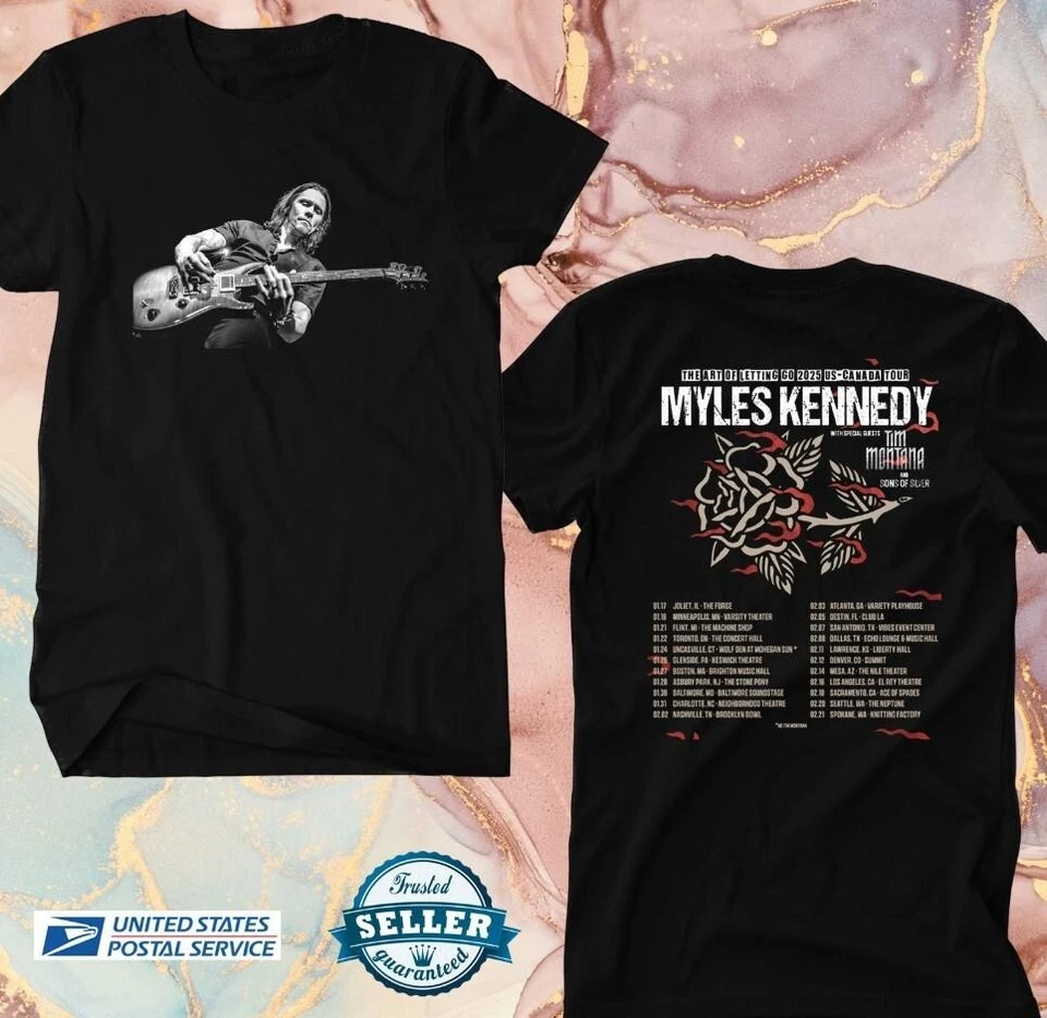 Myles Kennedy The Art Of Letting Go Na Tour 2025 Myles Kennedy Tshirt