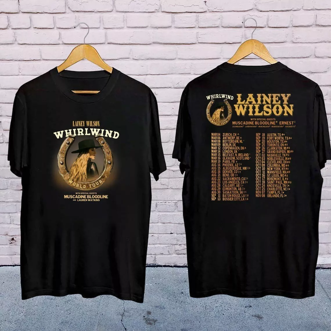 Lainey Wilson Whirlwind World Tour 2025 Shirt, Lainey Wilson 2025 Concert Shirt