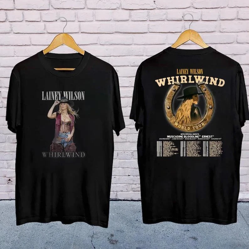 Lainey Wilson Shirt 2025 Lainey Wilson Whirlwind World Tour Shirt