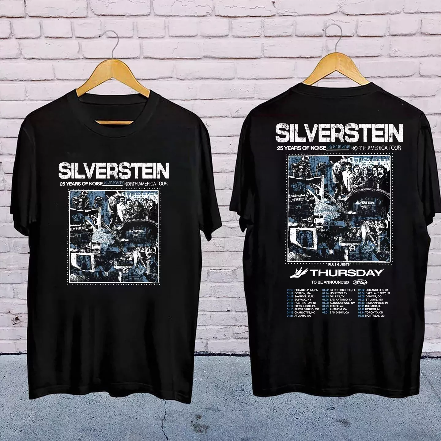 Silverstein 2025 Us Tour Christmas Gift Unisex S-5Xl Shirt