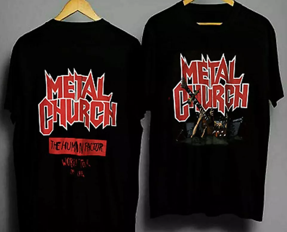 Mike Howe Metal Church The Human Factor Tour Vintage 90S T Shirt