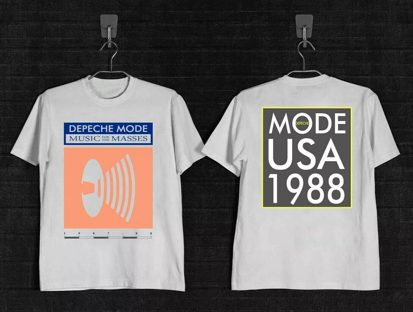 Depeche Mode 1988 Music For The Masses Tour T Shirt