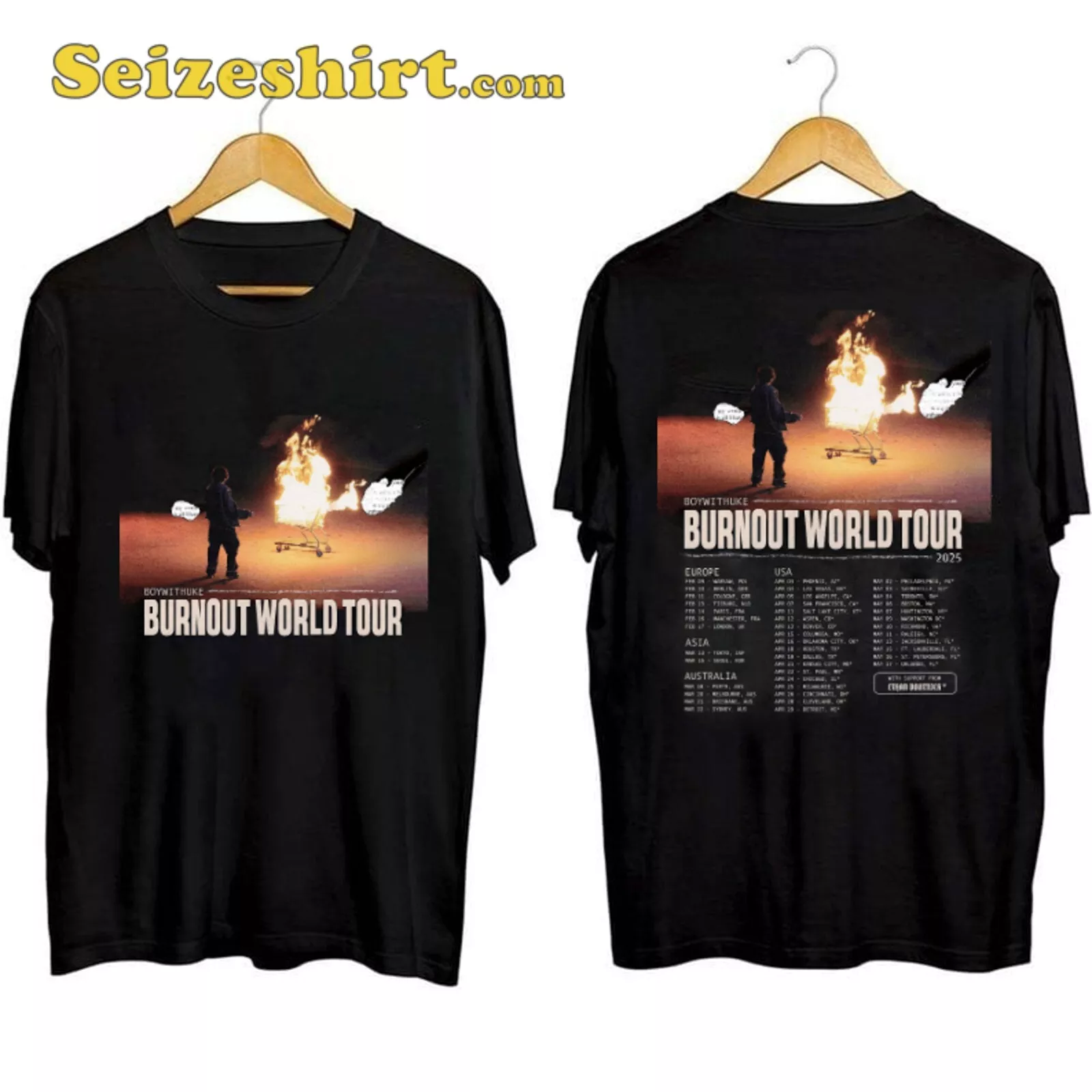 Boywithuke Burnout World Tour 2025 T-Shirt