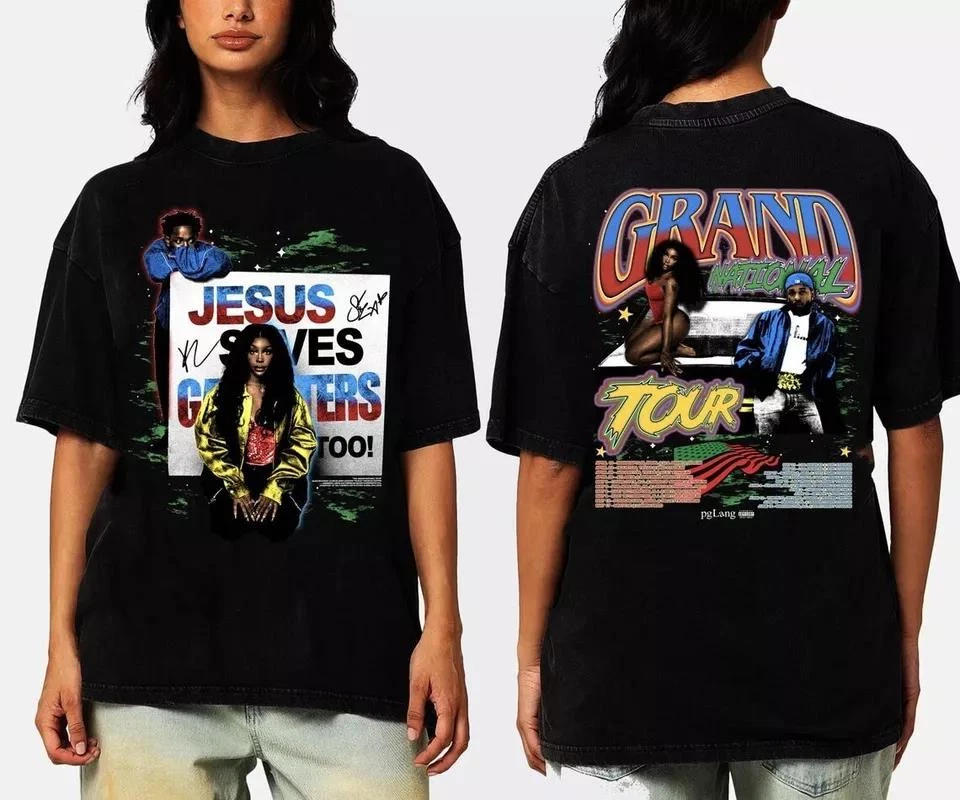 Kendrick And Sza Tour T-Shirt Grand National Tour 2025 Kendrick Lamar T-Shirt
