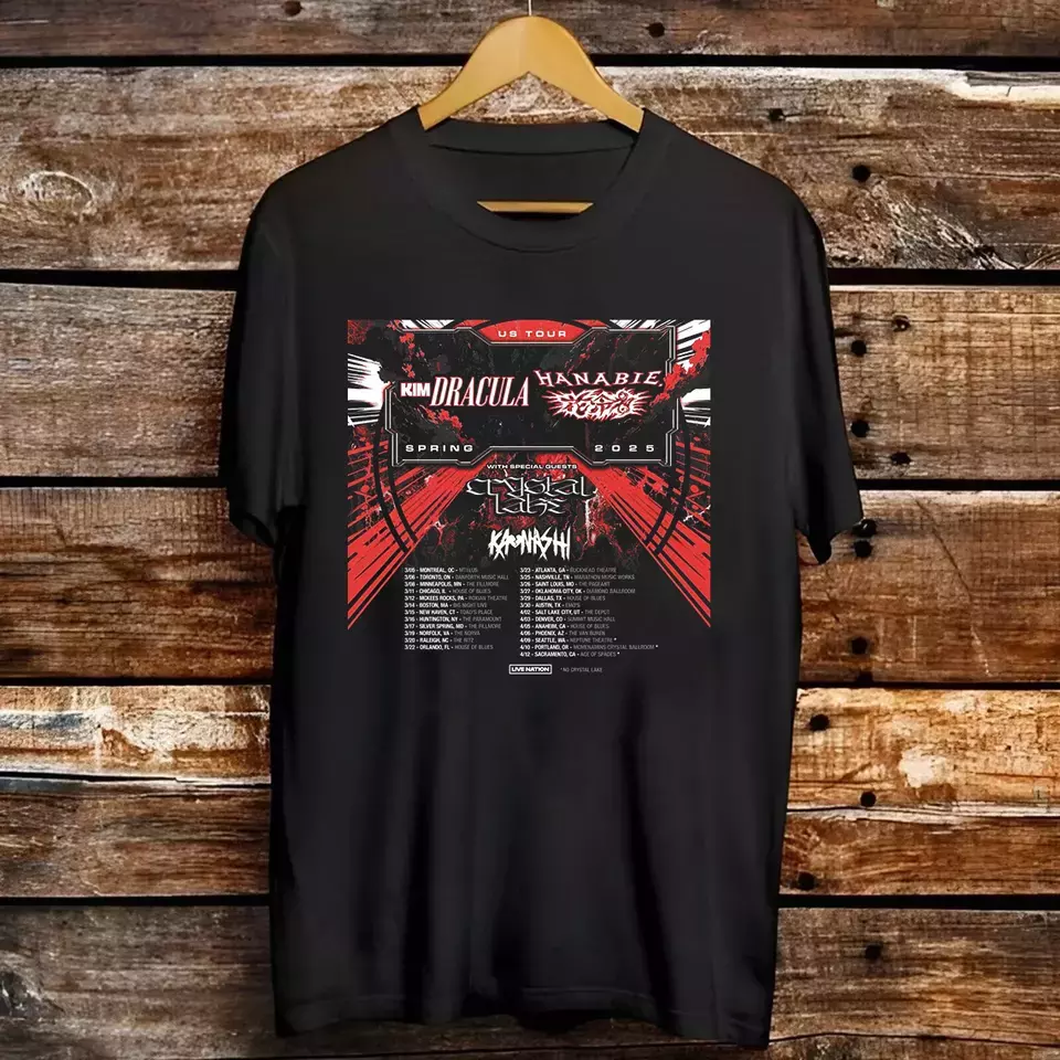 Kim Dracula Hanabie Spring 2025 Us Tour T Shirt