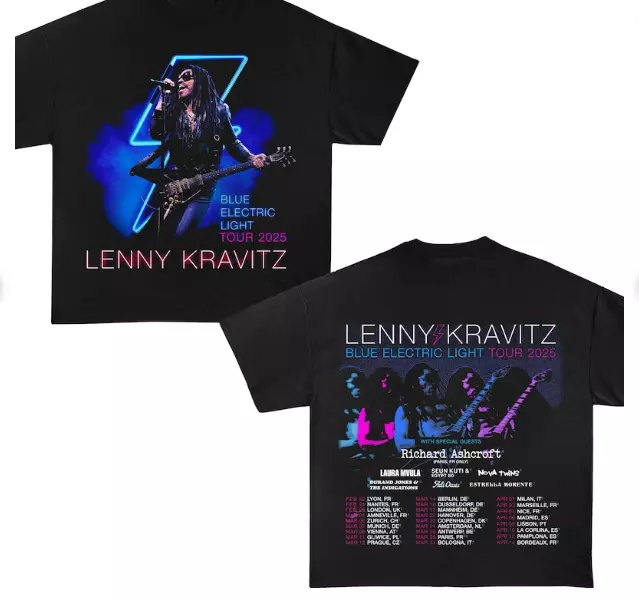 Lenny Kravitz 2025 Shirt, Lenny Kravitz Tshirt, Lenny Kravitz Tour Shirt