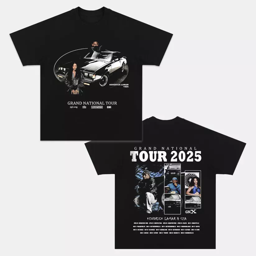 Kendrick Lamar & Sza 2025 Tour Shirt 2 Side Men Women T Shirt