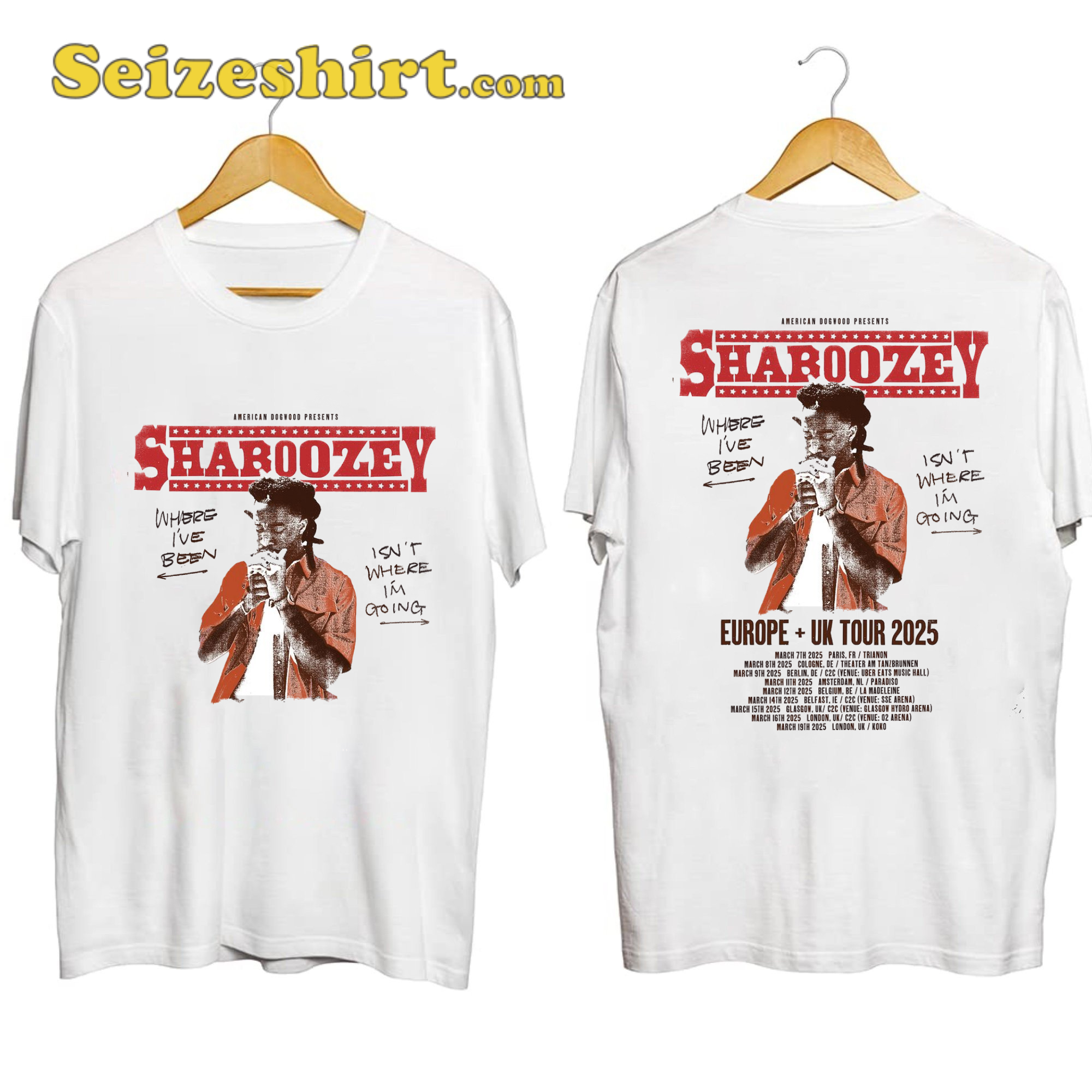 Shaboozey Eu And Uk Tour 2025 Shirt