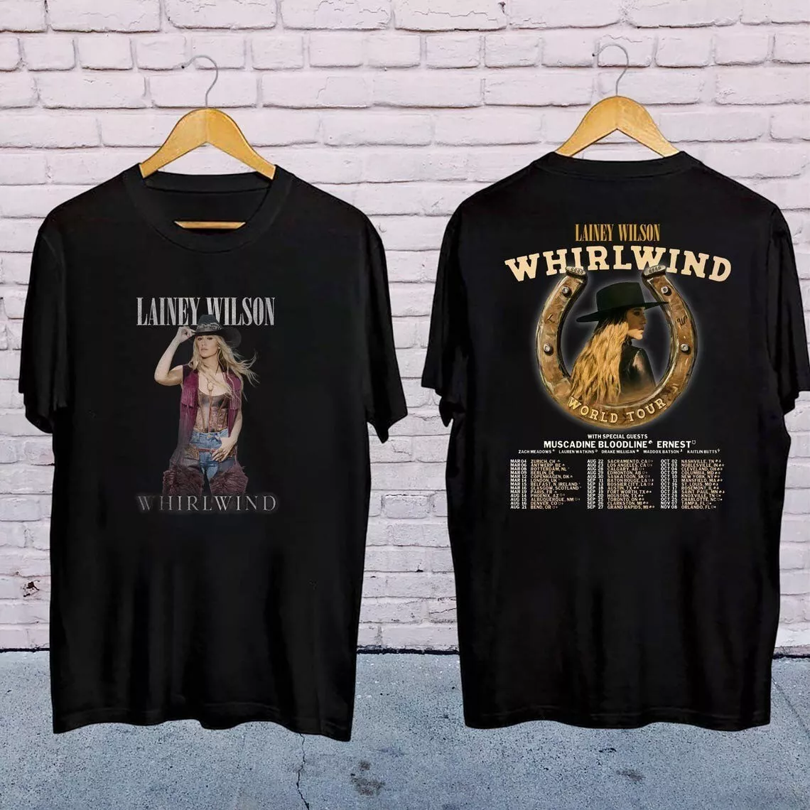 2025 Lainey Wilson Whirlwind World Tour Shirt, Lainey Wilson 2025 Fan Merch