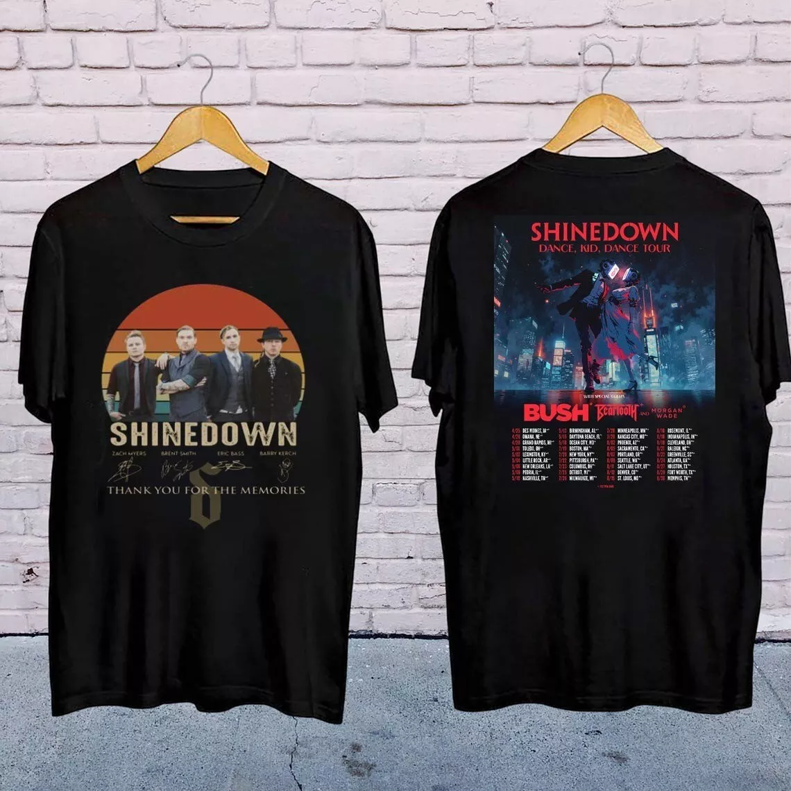 Shinedown Dance Kid Dance Tour 2025 Shirt, Shinedown Band 90S Vintage Shirt
