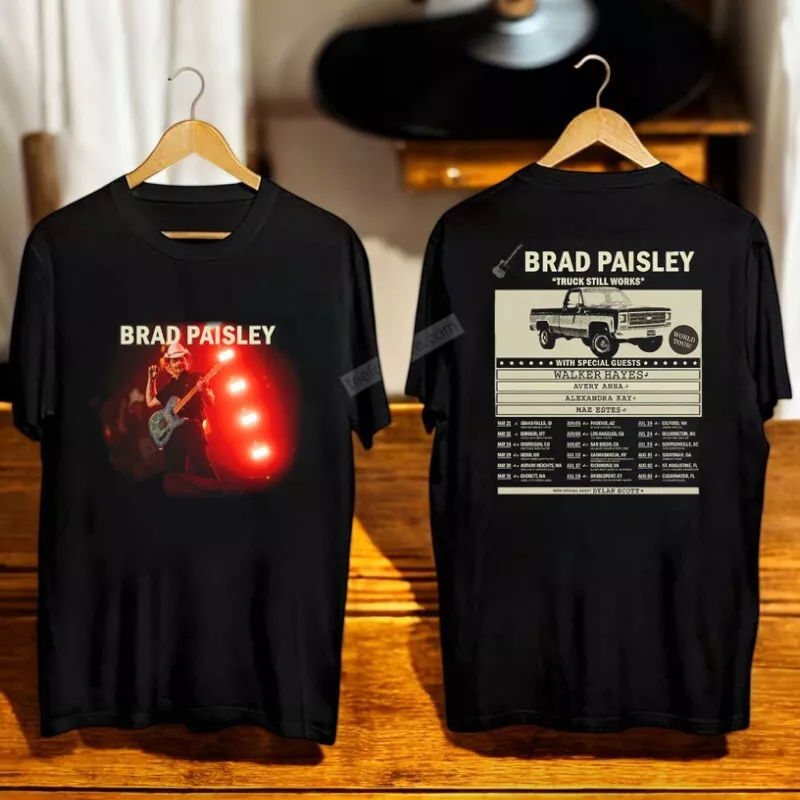 Truck Still Works World Tour Brad Paisley 2025 Concert Shirt