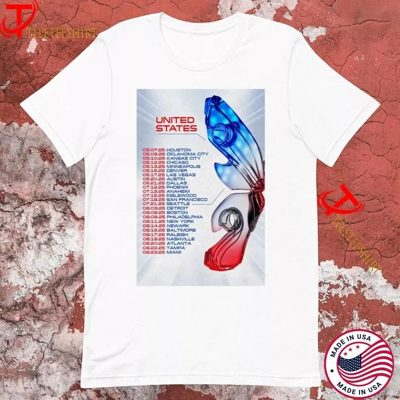 Katy Perry The Lifetimes United States 2025 Tour T-Shirt