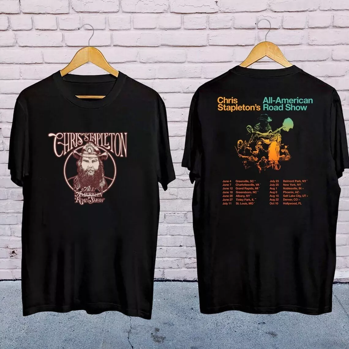 Vintage Chris Stapleton Shirt, 2025 Chris Stapleton All-American Road Tour Shirt