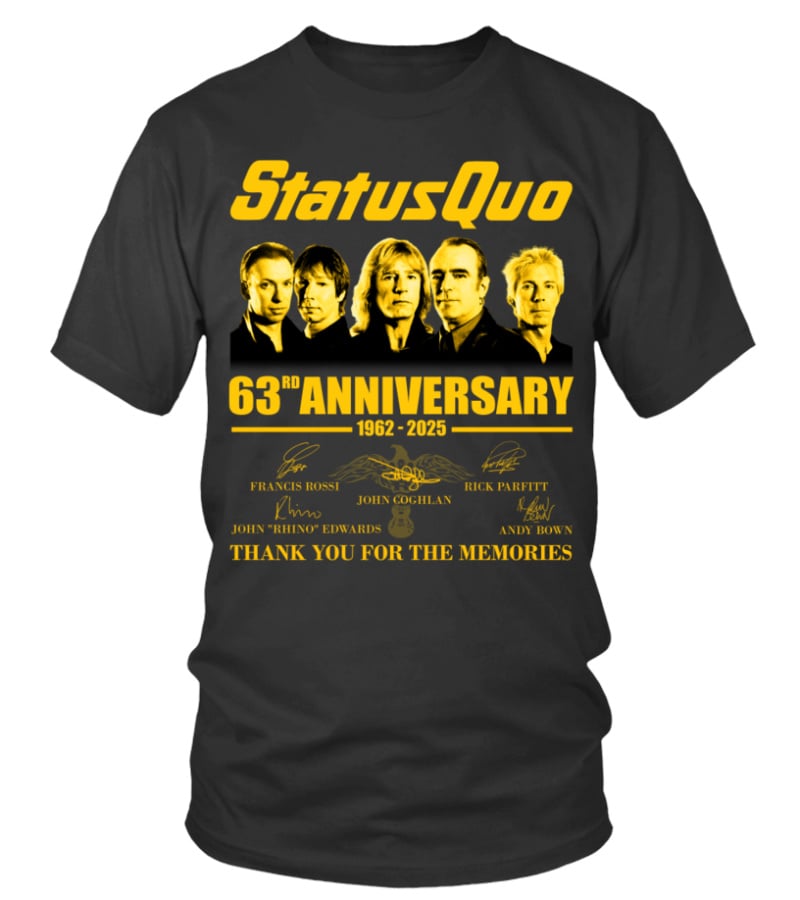 Status Quo Anniversary Merch Tour 2025 Shirt 