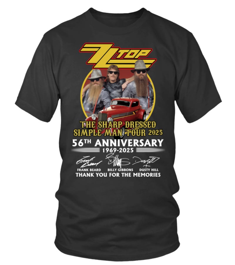Zz Top  Merch Tour 2025 Shirt